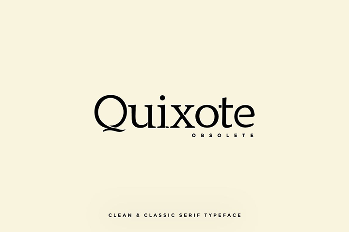 Czcionka Quixote Obsolete